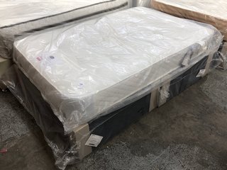 SLEEPRIGHT 2 DRAWER DIVAN BED IN STEEL & SILENTNIGHT LILY COMFORT POCKET 600 MATTRESS: APPROX SIZE 120 X 190CM: LOCATION - C4