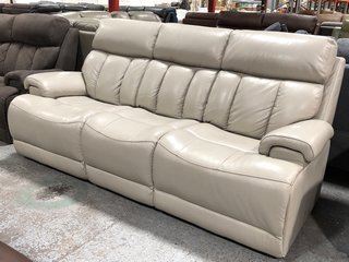 LA-Z-BOY EMPIRE LEATHER 3 SEATER SOFA IN DELUXE SMOKE - RRP £2549: LOCATION - B7