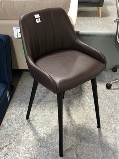 BROOKLAND BARSTOOL IN BROWN - RRP £149: LOCATION - A3