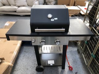 JOHN LEWIS & PARTNERS 2-BURNER GAS BBQ - RRP £279: LOCATION - D2 (KERBSIDE PALLET DELIVERY)