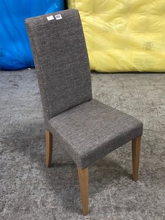 JOHN LEWIS & PARTNERS ANYDAY SLENDER DINING CHAIR IN EASY CLEAN GREY - RRP £99: LOCATION - A7