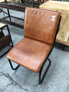 NKUKU NARWANA LEATHER DESK CHAIR - RRP £395: LOCATION - C8