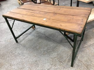 NKUKU ISHAN RECLAIMED FOLDING DINING TABLE & COFFEE TABLE - RRP £495: LOCATION - C8