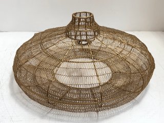 NKUKU MUKUNI WIRE LAMPSHADE - RRP £140: LOCATION - BR