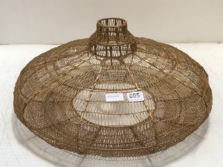 NKUKU MUKUNI WIRE LAMPSHADE - RRP £140: LOCATION - BR