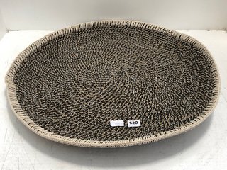 NKUKU SADIE BASKET WALL ART LARGE IN BLACK & NATURAL - RRP £195: LOCATION - BR