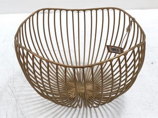 NKUKU KYO WIRE BOWL SMALL IN BRASS: LOCATION - BR