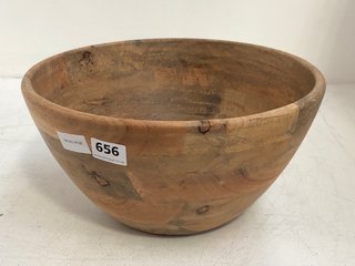 NKUKU.COM LARGE INDUS WOODEN BOWL: LOCATION - BR