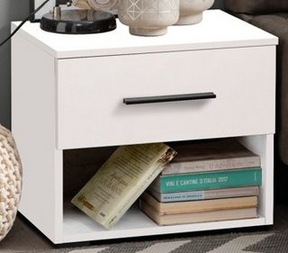 TOMY NIGHTSTAND PAIR OF WHITE NIGHTSTANDS IN 1 CARTON CONTAINS 2 - RRP £195: LOCATION - B2