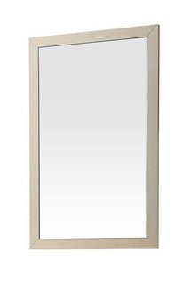 LUCIA MIRROR RECTANGLE 1200WX 760H MM HIGH GLOSS CREAM WALNUT FINISH - RRP £229: LOCATION - B3