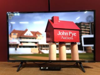 JVC 43" SMART 4K HDR TV MODEL LT-43CA420 (WITH STAND,WITH REMOTE,SCREEN FAULT,SCRATCH ON CASDE,MARK IN SCREEN,WITH BOX)