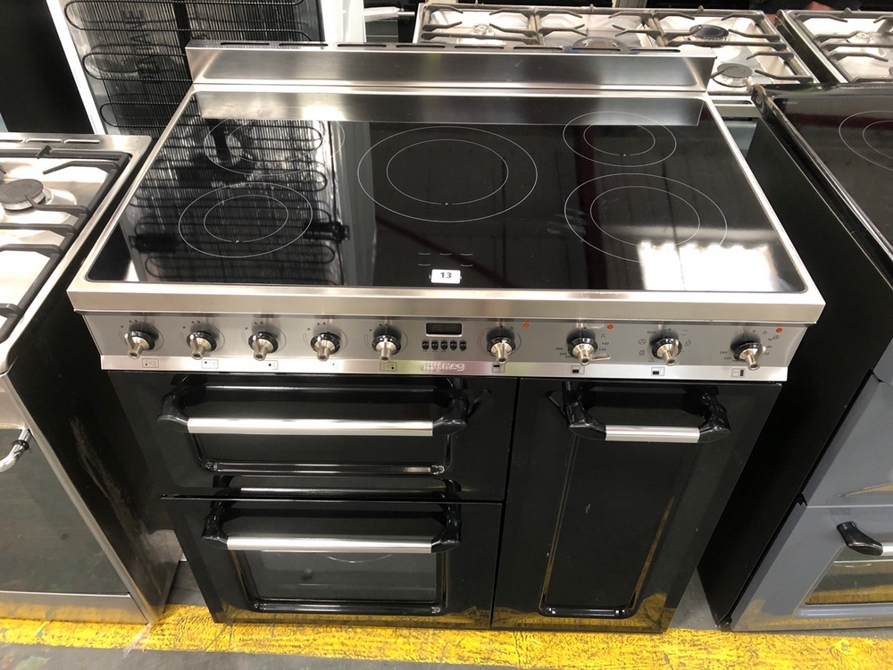 John Pye Auctions SMEG SYMPHONY ELECTRIC RANGE COOKER STAINLESS STEEL