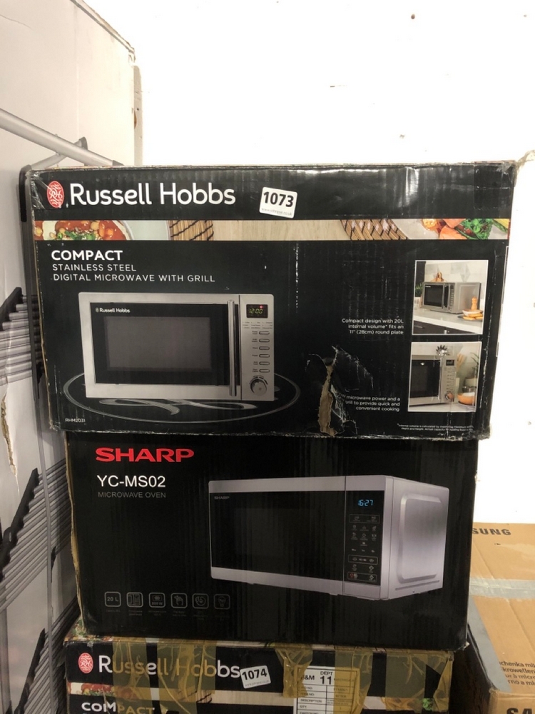 John Pye Auctions RUSSELL HOBBS STAINLESS STEEL MICROWAVE MODEL