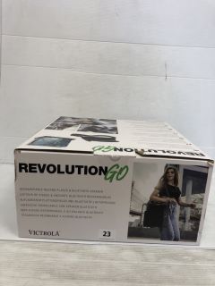 VICTROLA REVOLUTION GO RECHARGEABLE RECORD PLAYER & BLUETOOTH SPEAKER