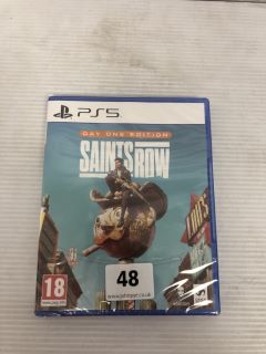 SAINTS ROW DAY ONE EDITION FOR PS5 (AGE RESTRICTED ITEM I.D REQUIRED)