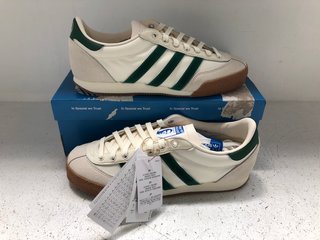 ADIDAS LIAM GALLAGHER ORIGINALS TRAINERS IN WHITE/GREEN -UK SIZE 8: LOCATION - WH1