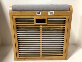 JOHN LEWIS & PARTNERS WOODEN PULL OUT SHOE CABINET WITH SEAT: LOCATION - G6