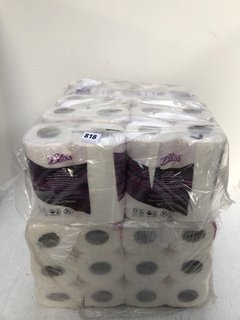 QTY OF TOILET PAPER TO INCLUDE BLISS 3 PLY QUILTED LUXURY BATHROOM TISSUE: LOCATION - G13