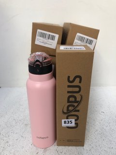 QTY OF 750ML WATER BOTTLES IN PINK: LOCATION - G14