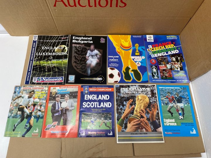 John Pye Auctions ASSORTED FOOTBALL MEMORABILIA PROGRAMMES. (12 X