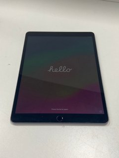 APPLE IPAD AIR 3 64 GB TABLET WITH WIFI IN SPACE GRAY: MODEL NO A2152 (UNIT ONLY, MINOR SCUFFS AROUND EDGE OF SCREEN FRAME) [JPTM103356]. THIS PRODUCT IS FULLY FUNCTIONAL AND IS PART OF OUR PREMIUM T