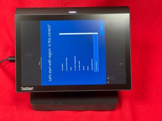 LENOVO THINKSMART HUB 120 GB PC: MODEL NO 11H1 (WITH BOX & POWER CABLE). INTEL CORE I5-8365U @ 1.60GHZ, 8 GB RAM, MICROSOFT BASIC DISPLAY ADAPTER [JPTM103140]. THIS PRODUCT IS FULLY FUNCTIONAL AND IS