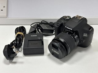 CANON EOS 2000D 24.1 MEGAPIXELS DSLR CAMERA IN BLACK. WITH CANON EF-S 18-135 MM F/3.5-5.6 IS USM LENS (WITH 1X BATTERY AND BATTERY CHARGER) [JPTM103139]. THIS PRODUCT IS FULLY FUNCTIONAL AND IS PART