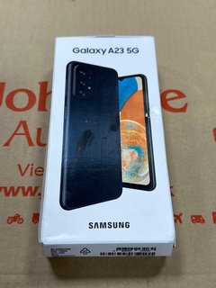 SAMSUNG GALAXY A23 5G 128GB SMARTPHONE IN BLACK: MODEL NO SM-A236B/DSN (COMES IN BOX WITH ALL ACCESSORIES). NETWORK UNLOCKED [JPTM103196]. THIS PRODUCT IS FULLY FUNCTIONAL AND IS PART OF OUR PREMIUM