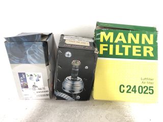1 X PALLET OF ASSORTED ITEMS TO INCLUDE MANN FILTER C24025 AIR FILTER, NISSENS CAR RADIATOR AND ALKER EXHAUST TEMPERATURE SENSOR, APPROX RRP £600