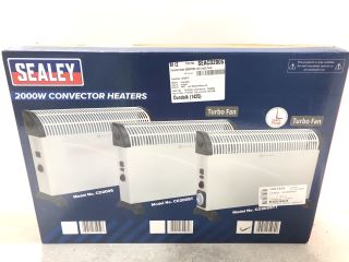 1 X PALLET OF ASSORTED ITEMS TO INCLUDE SEALEY 2000W CONVECTOR HEATERS, SIEGEN 6.5L MANUAL VACUUM OIL & FLUID EXTRACTOR AND SEALEY BRAKE & CLUTCH BLEEDING SYSTEM, APPROX RRP £700
