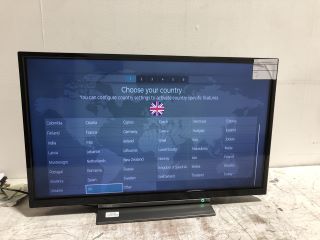 3 X TV'S TO INCLUDE TOSHIBA HD READY LED TV 24"
