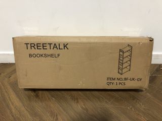 1 X PALLET OF ASSORTED ITEMS TO INCLUDE TREETALK BOOKSHELF AND TMEE LDS COLLECTIONS CABINET IN SILVER, APPROX RRP £500