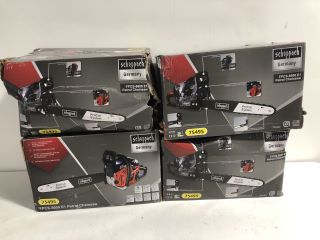 4 X SCHEPPACH GERMANY FPCS-5600 E1 PETROL CHAINSAWS, APPROX RRP £340
