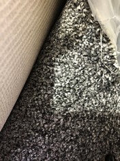 CANBERRA GRAPHITE COLOURED CARPET APPROX WIDTH 4M - COLLECTION ONLY - LOCATION CARPET RACKS