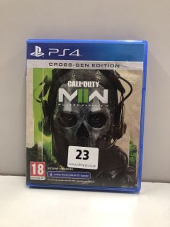PLAYSTATION 4 CALL OF DUTY MODERN WARFARE 2 VIDEO GAME (18+ ID REQUIRED)