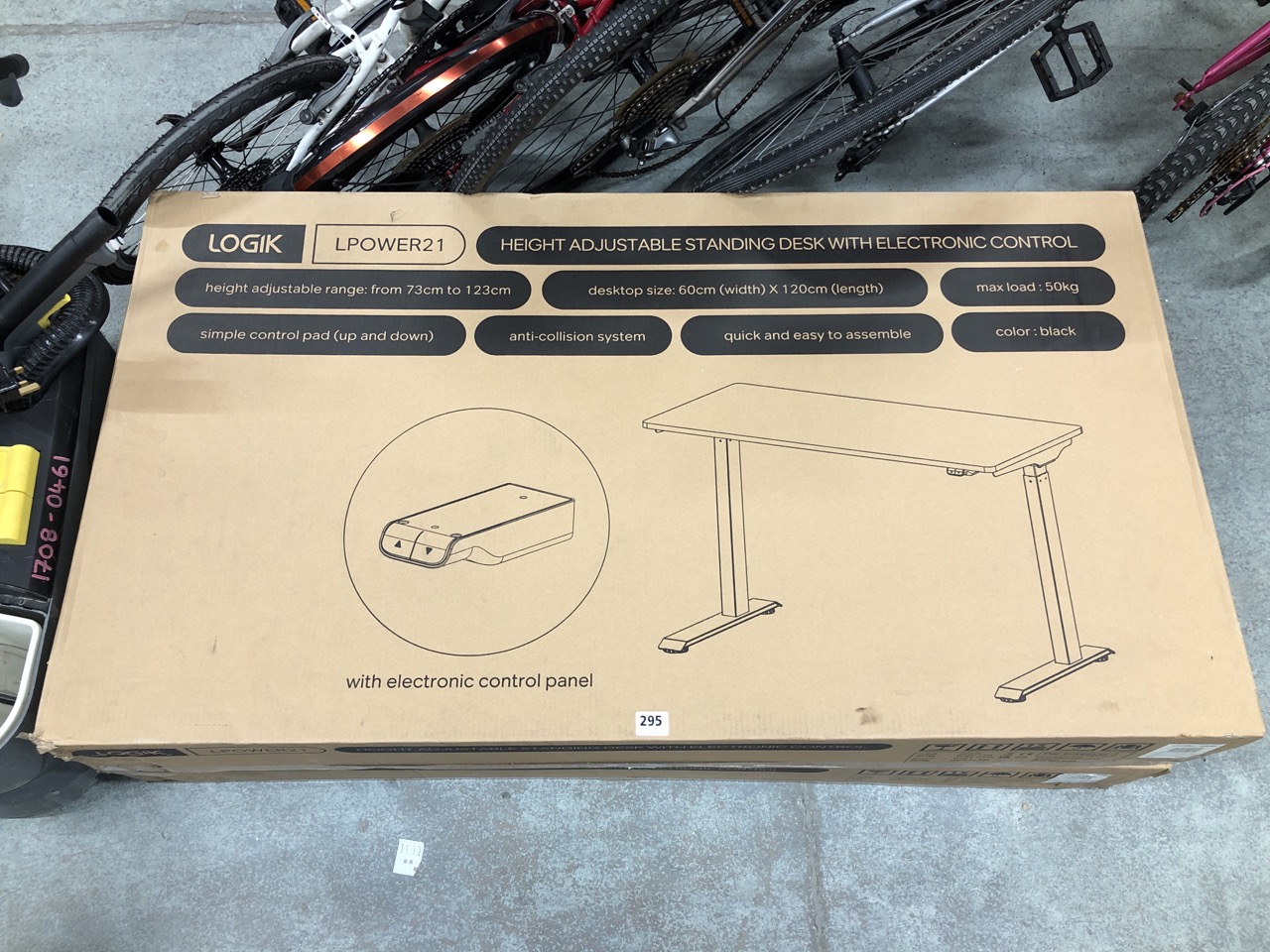John Pye Auctions LOGIK HEIGHT ADJUSTABLE DESK (COLLECTION OR OPTIONAL DELIVERY AVAILABLE*) John Pye Auctions LOGIK HEIGHT ADJUSTABLE DESK (COLLECTION OR OPTIONAL DELIVERY AVAILABLE*)