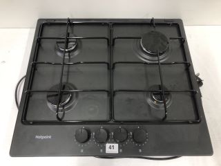 HOTPOINT 4 BURNER GAS HOB MODEL: PPH 60P F NB (COLLECTION OR OPTIONAL DELIVERY AVAILABLE*)