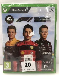 XBOX ONE SERIES X F1 22 CONSOLE GAME (SEALED)