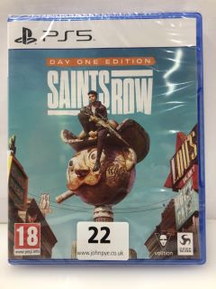 PLAYSTATION 5 CONSOLE GAME DAY ONE EDITION SAINTS ROW (SEALED) (18+ ID REQUIRED)