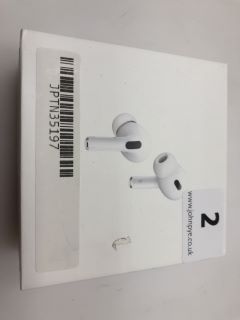 APPLE AIRPODS PRO (2ND GENERATIONS) EARBUDS IN WHITE: MODEL NO A2698 A2699 A2700 (WITH BOX)  [JPTN35197]