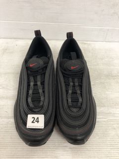 NIKE AIR MAX 97 TRAINERS IN BLACK AND RED SIZE 5