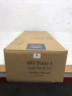 VAX BLADE 5 DUAL PET & CAR CORDLESS VACUUM RRP: £279