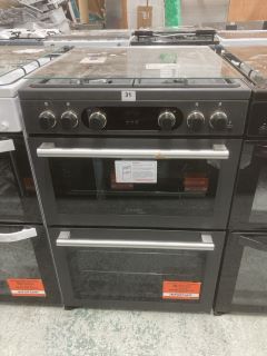 HOTPOINT CANNON GAS DOUBLE OVEN MODEL NO: CD67G0C2CA