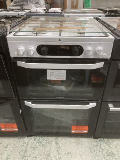 HOTPOINT GAS DOUBLE OVEN MODEL NO: HDM67G0CCW