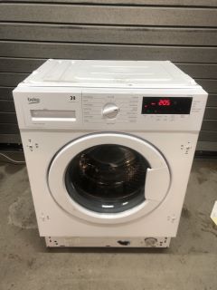 BEKO INTEGRATED 7KG WASHING MACHINE MODEL: WTIK74111 RRP £359 (EX-DISPLAY) (COLLECTION OR OPTIONAL DELIVERY AVAILABLE*)