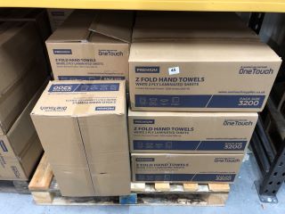PALLET OF Z FOLD HAND TOWELS  (COLLECTION OR OPTIONAL DELIVERY AVAILABLE*)