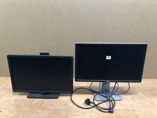 2 X DELL MONITORS (SMASHED, SALVAGE, SPARES) (COLLECTION OR OPTIONAL DELIVERY AVAILABLE*)