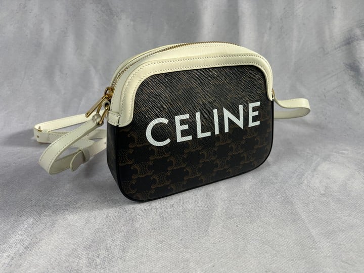 Celine Triomphe Camera Bag. Dimensions:Approx H:15cm W:20cm D:5cm.