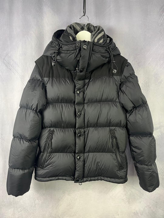 Burberry Down Puffer Jacket With Removable Sleeves Size: S, SMALL.