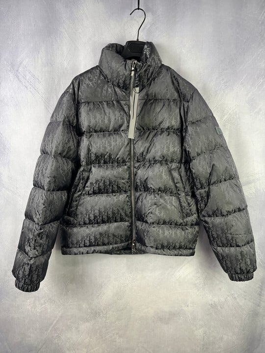 Dior Monogram Puffer Jacket With Tags Size: 46.